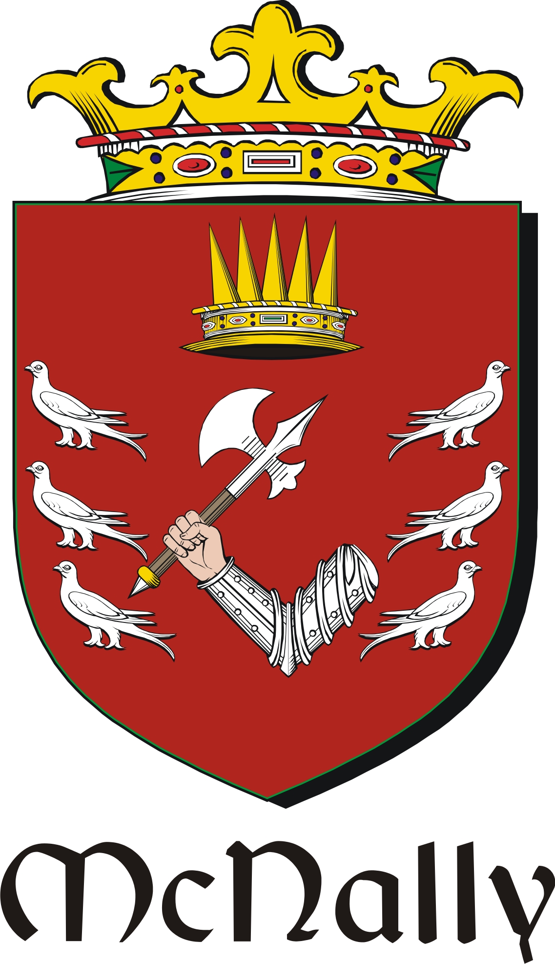 Product picture Nally-Mac Family Crest / Irish Coat of Arms Image Download