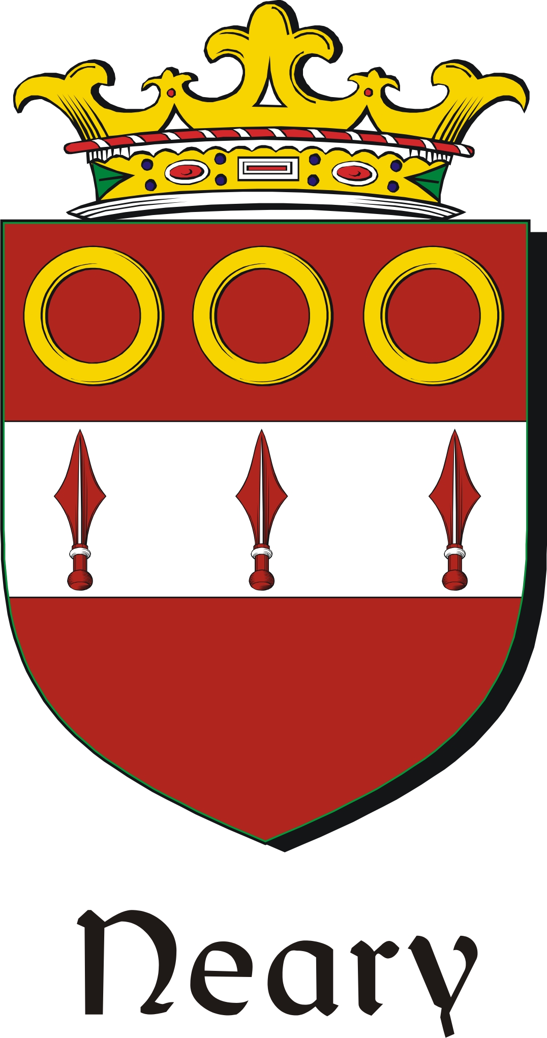 Product picture Neary Family Crest / Irish Coat of Arms Image Download