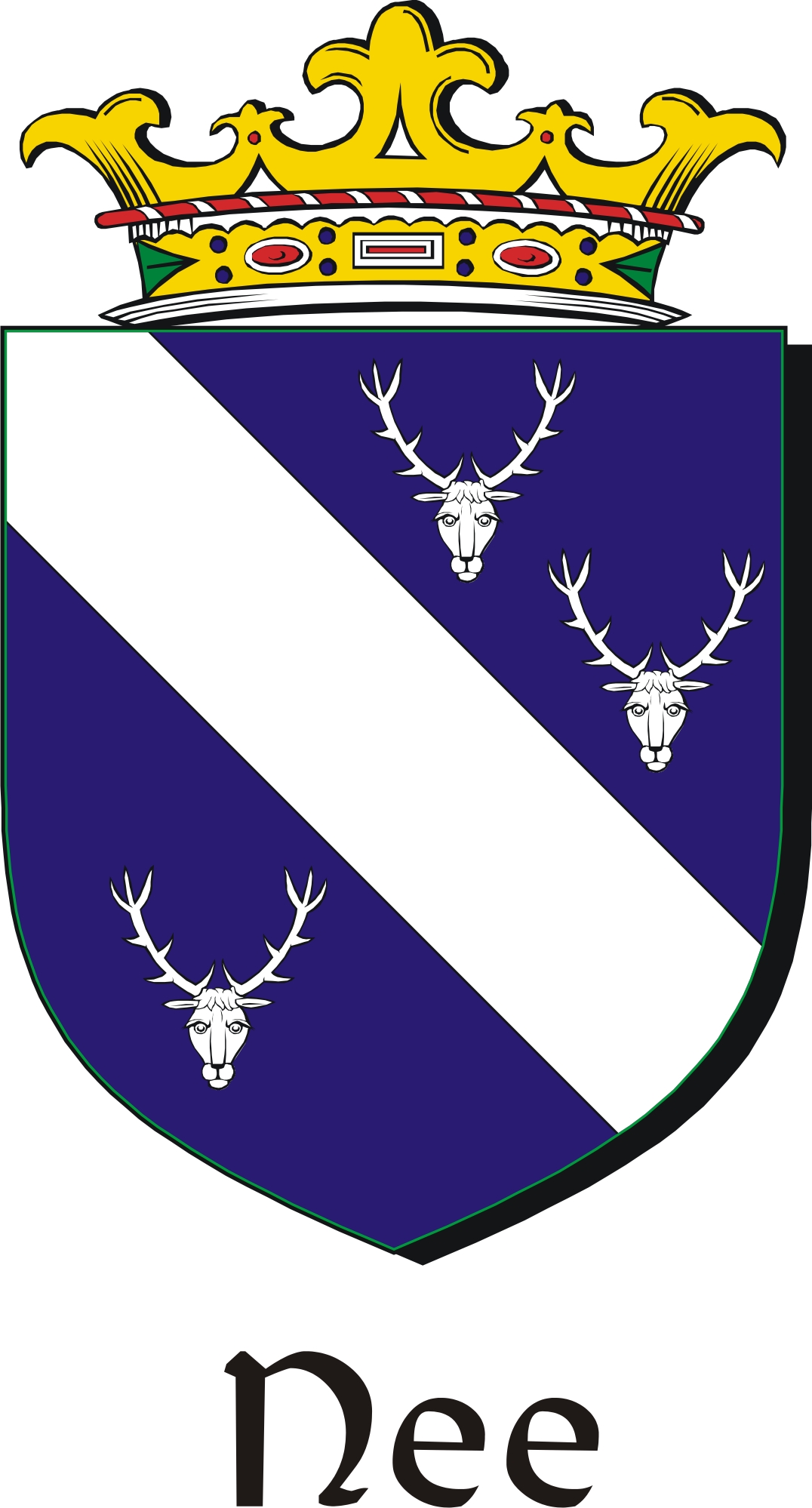 Product picture Nee Family Crest / Irish Coat of Arms Image Download