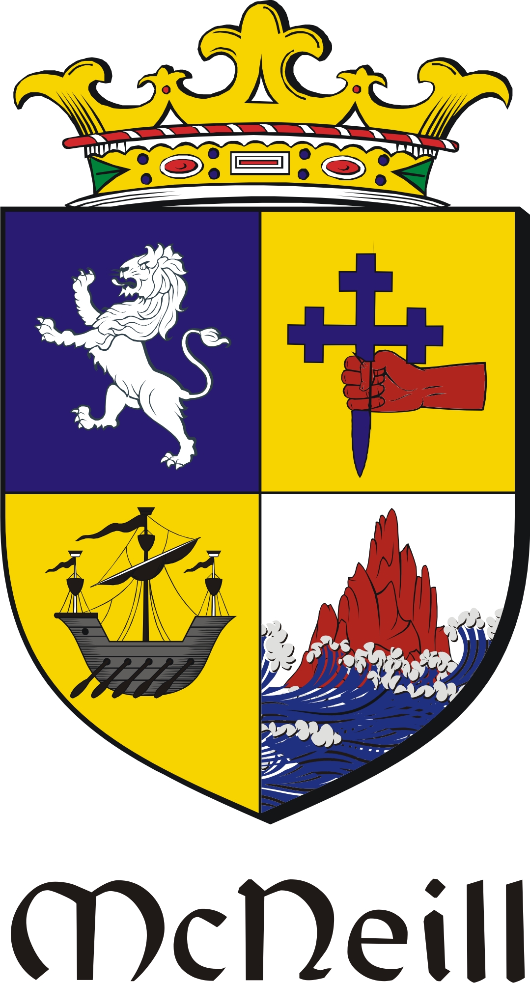 Product picture Neill-Mc Family Crest / Irish Coat of Arms Image Download