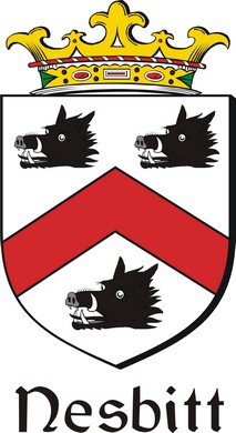 Product picture Nesbitt Family Crest / Irish Coat of Arms Image Download