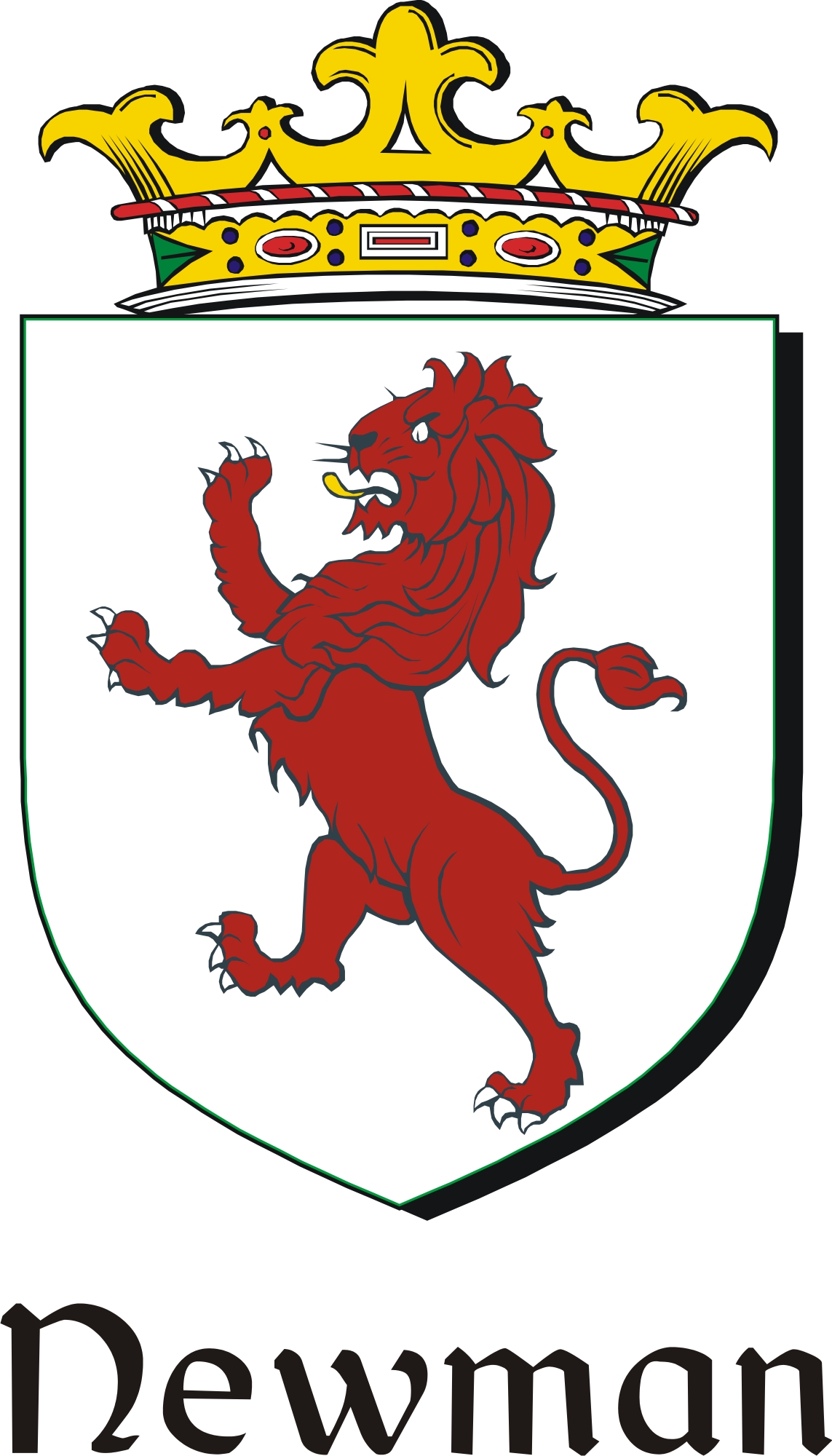 Product picture Newman Family Crest / Irish Coat of Arms Image Download