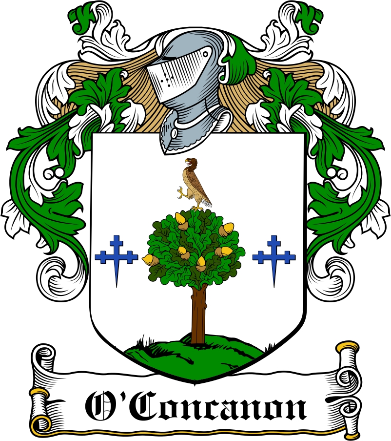 Product picture O&lsquo;Concanon Family Crest / Irish Coat of Arms Image Download