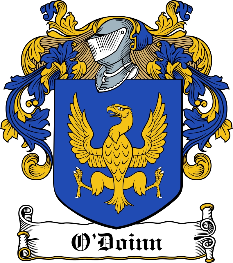 Product picture O&lsquo;Doinn Family Crest / Irish Coat of Arms Image Download
