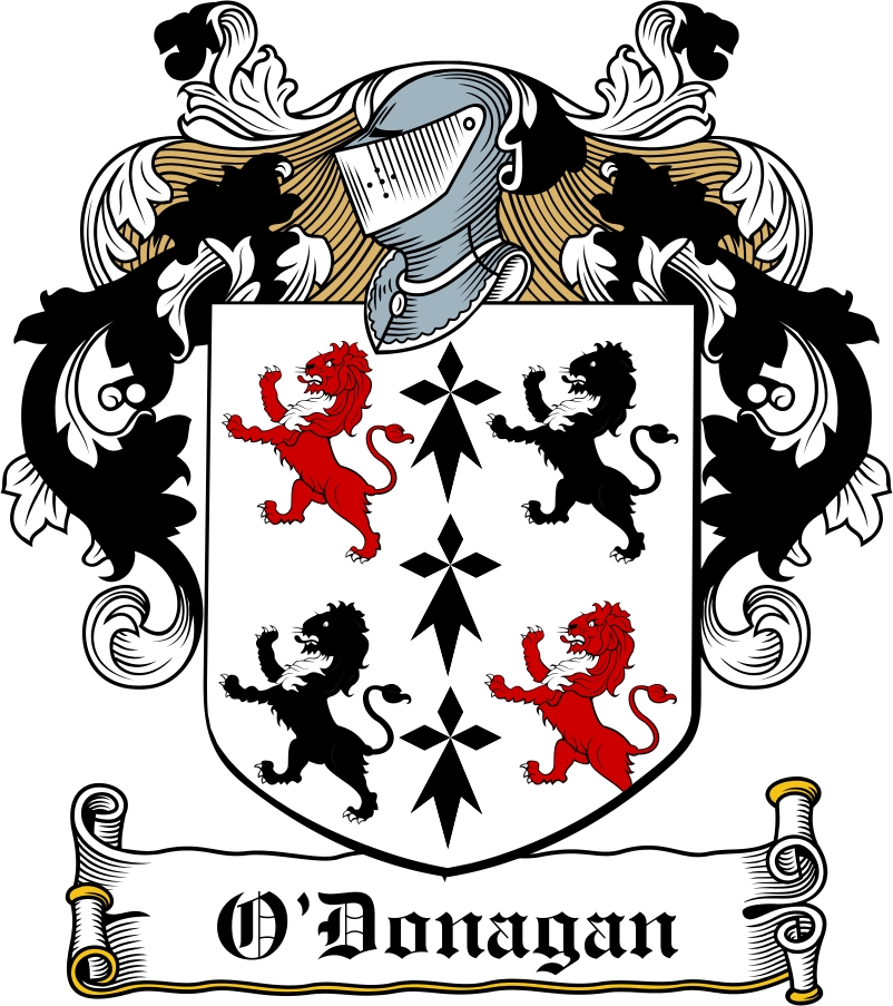 Product picture O&lsquo;Donagan Family Crest / Irish Coat of Arms Image Download