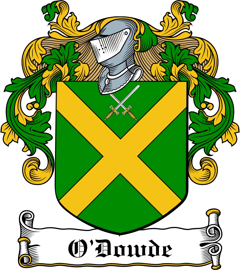 Product picture O&lsquo;Dowde Family Crest / Irish Coat of Arms Image Download