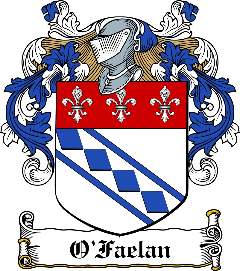 Product picture O&lsquo;Faelan Family Crest / Irish Coat of Arms Image Download