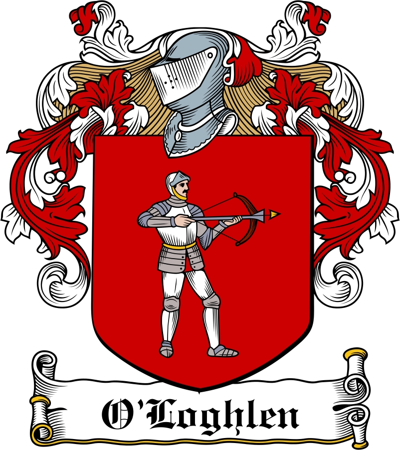 Product picture O&lsquo;Loghlen Family Crest / Irish Coat of Arms Image Download