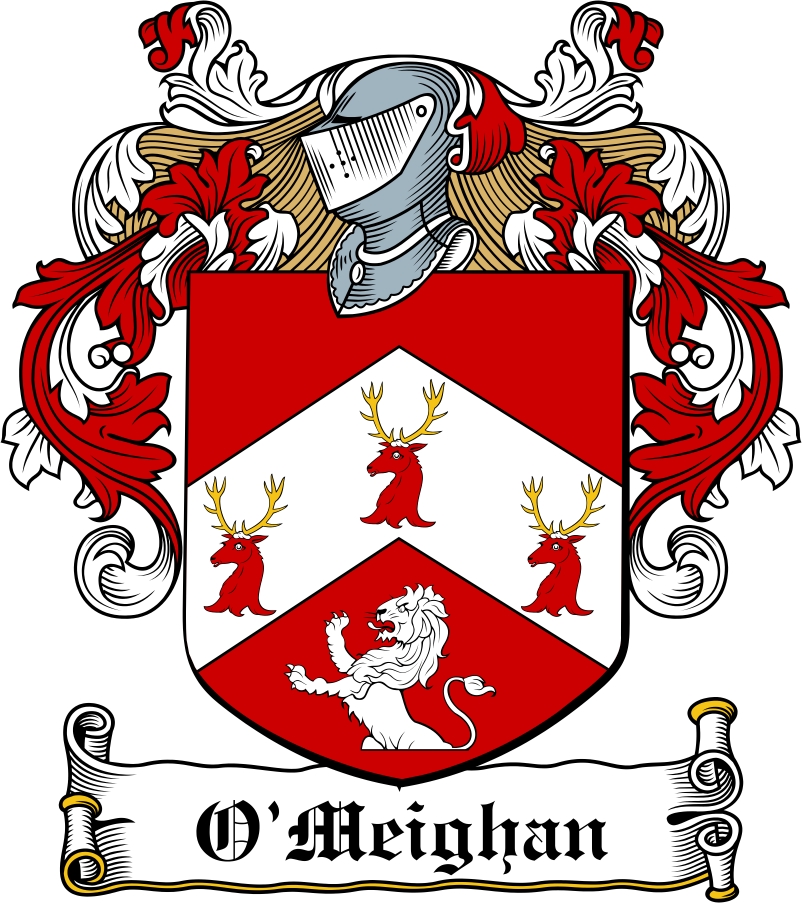 Product picture O&lsquo;Meighan Family Crest / Irish Coat of Arms Image Download
