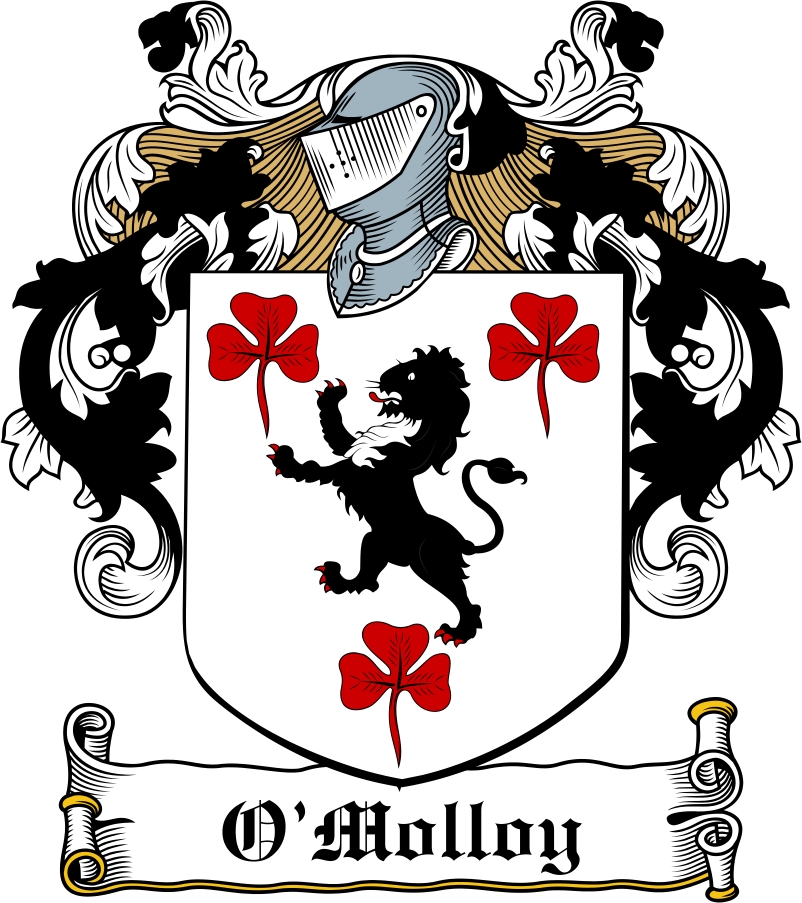 Product picture O&lsquo;Molloy Family Crest / Irish Coat of Arms Image Download