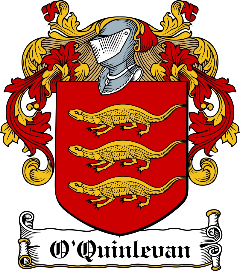 Product picture O&lsquo;Quinlevan Family Crest / Irish Coat of Arms Image Download