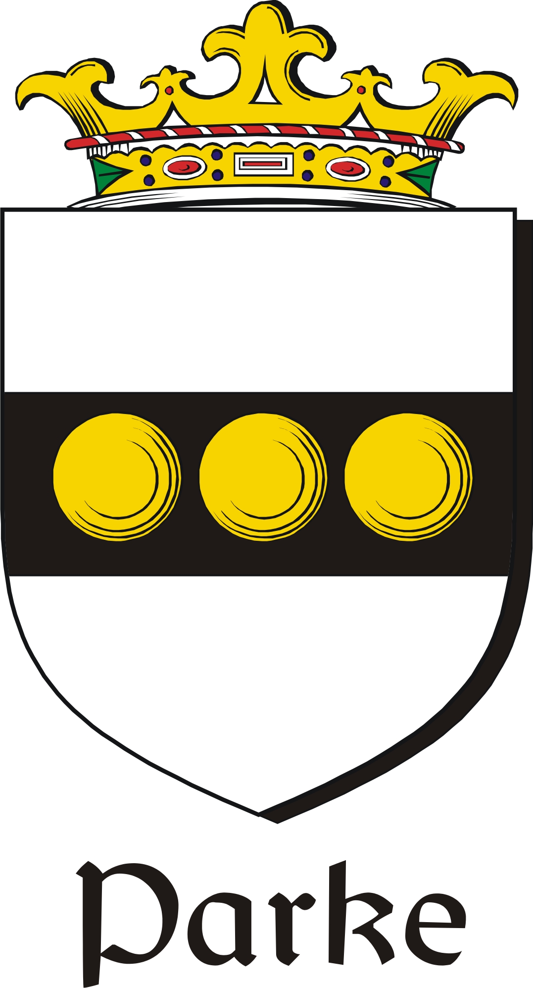 Product picture Parke Family Crest / Irish Coat of Arms Image Download