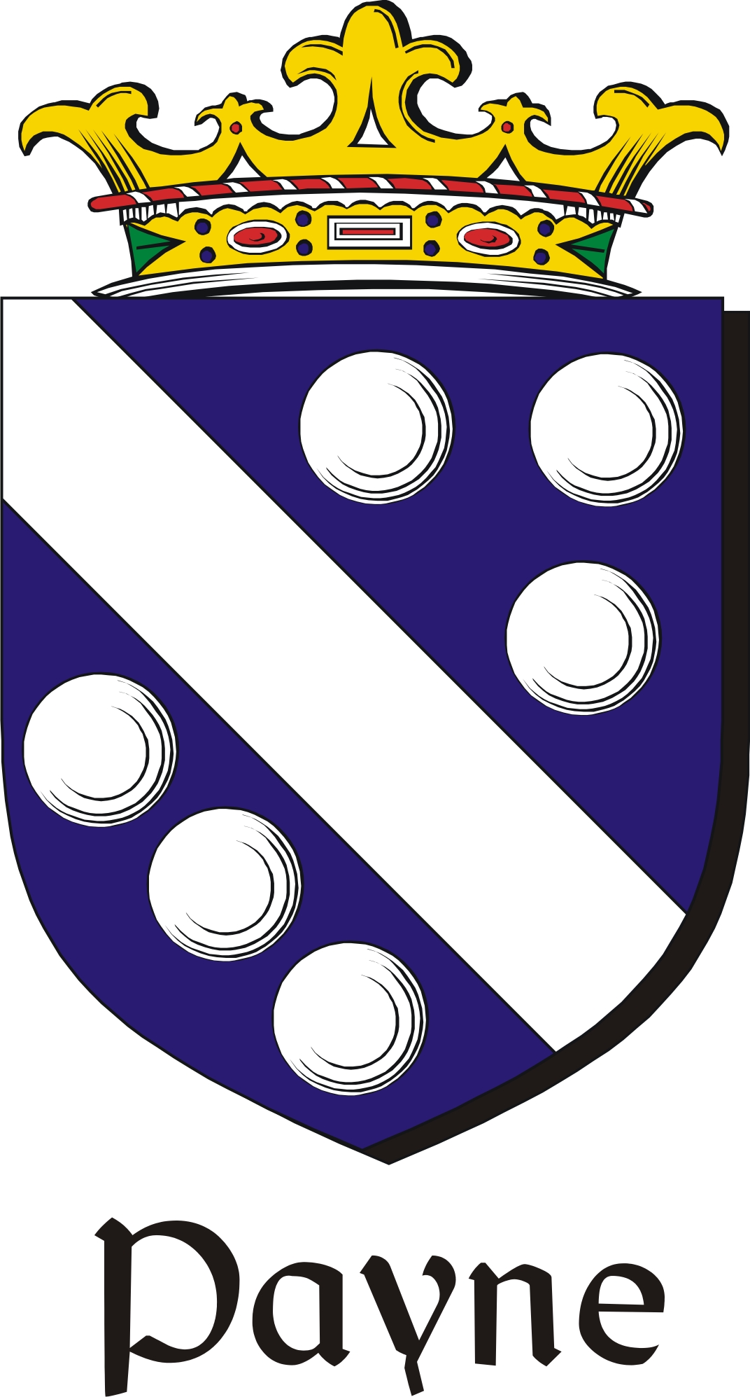 Product picture Payne Family Crest / Irish Coat of Arms Image Download