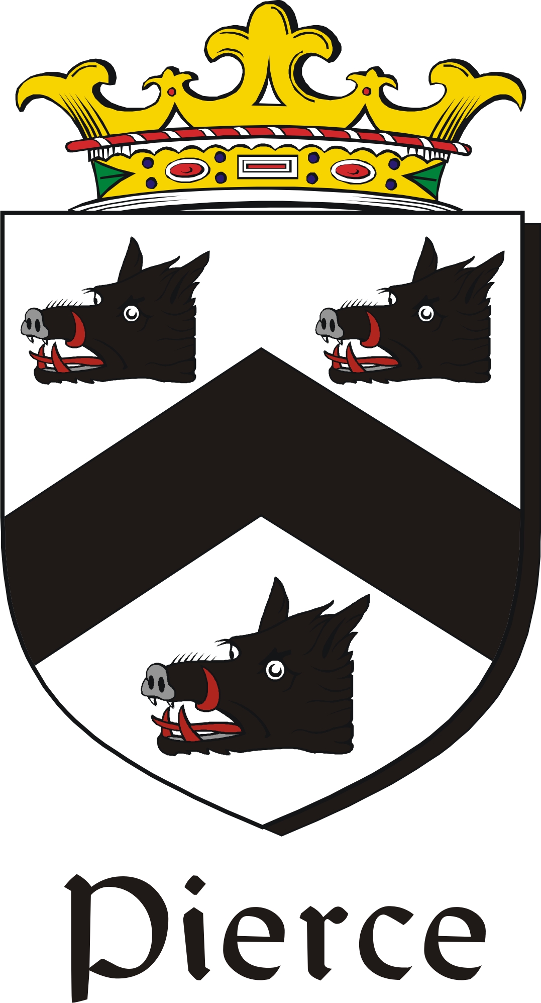 Product picture Pierce Family Crest / Irish Coat of Arms Image Download