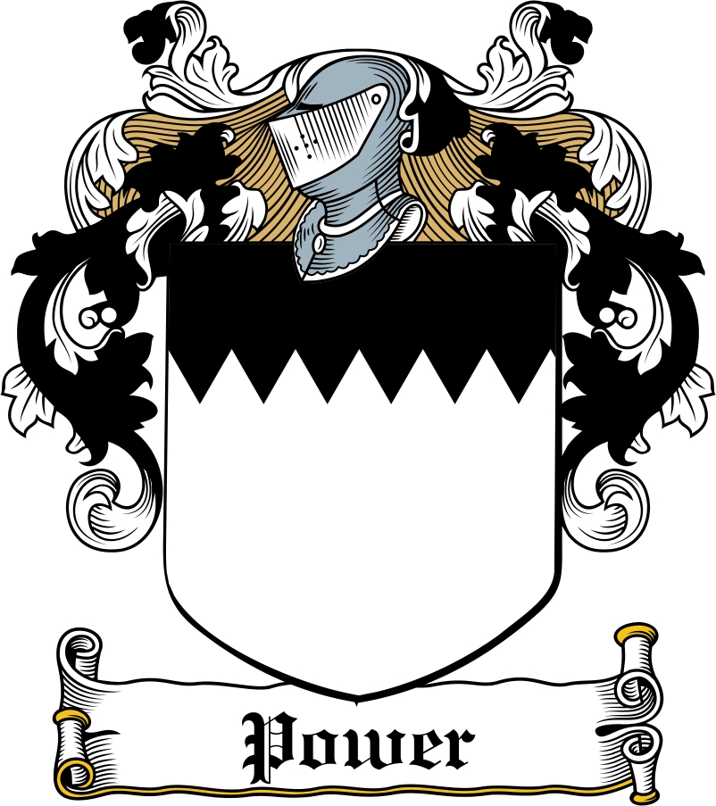 Product picture Power Family Crest / Irish Coat of Arms Image Download