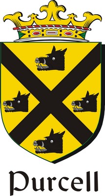 Product picture Purcell Family Crest / Irish Coat of Arms Image Download