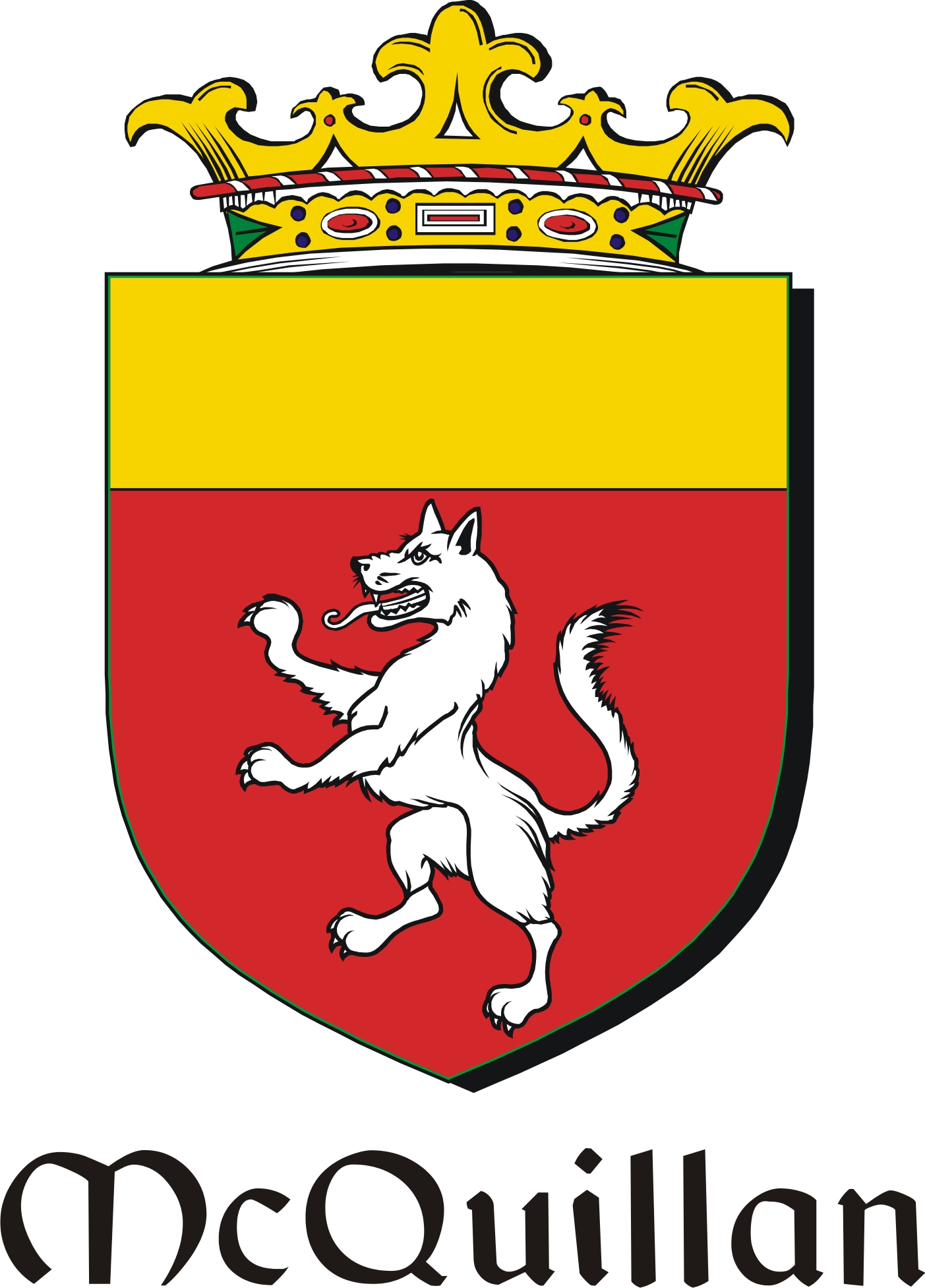 Product picture Quillan-Mc Family Crest / Irish Coat of Arms Image Download