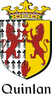 Product picture Quinlan Family Crest / Irish Coat of Arms Image Download