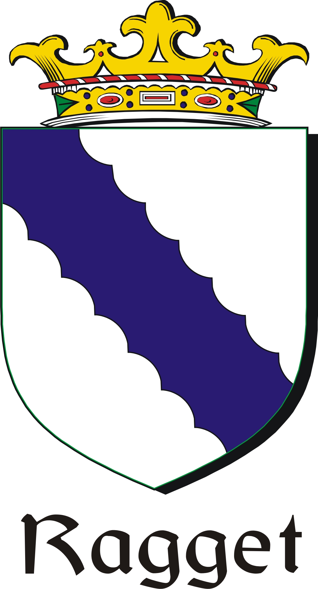 Product picture Ragget Family Crest / Irish Coat of Arms Image Download
