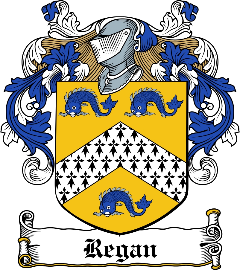 Product picture Regan Family Crest / Irish Coat of Arms Image Download