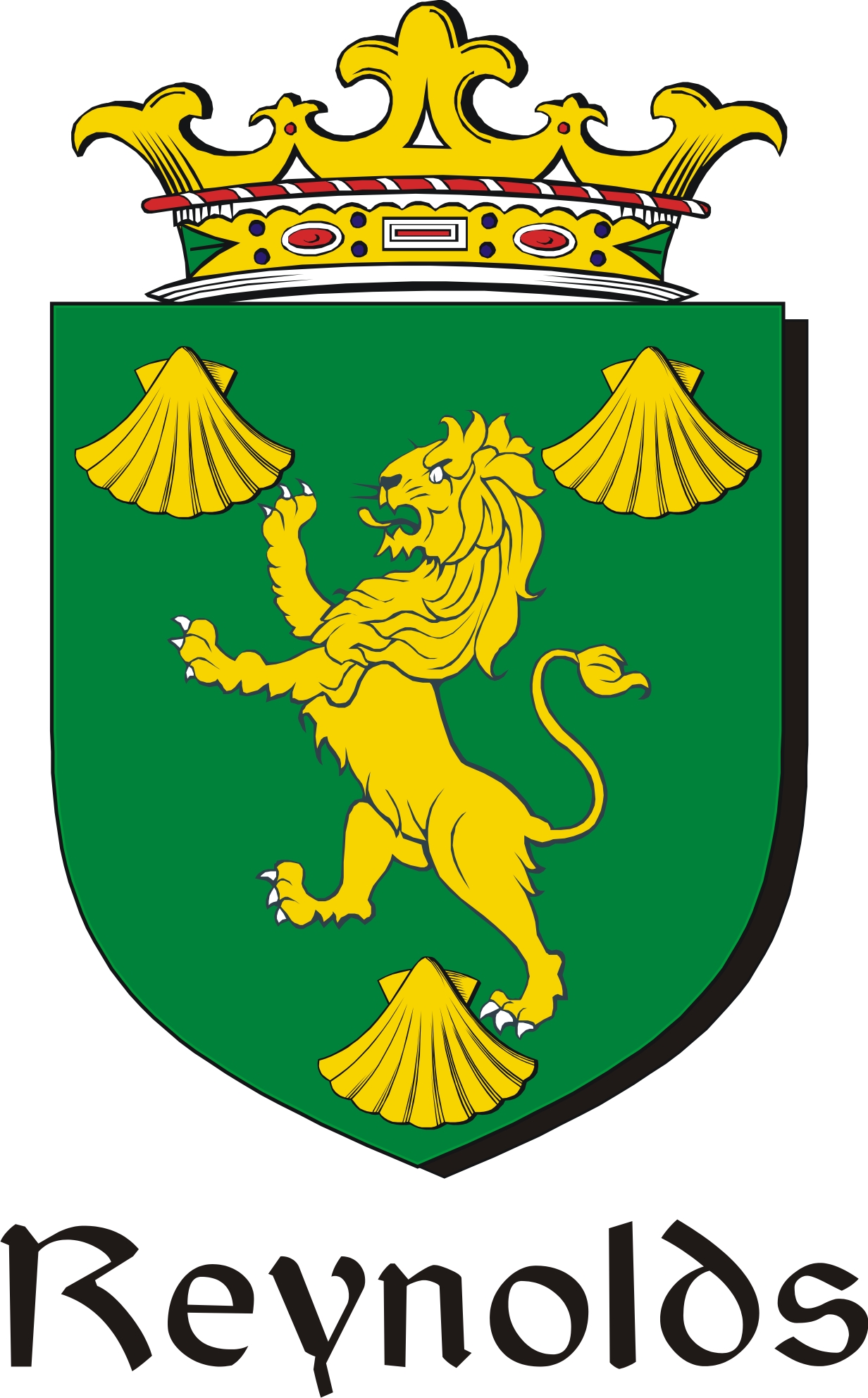 Product picture Reynolds Family Crest / Irish Coat of Arms Image Download