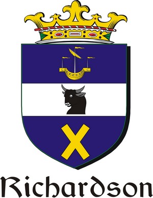 Product picture Richardson Family Crest / Irish Coat of Arms Image Download