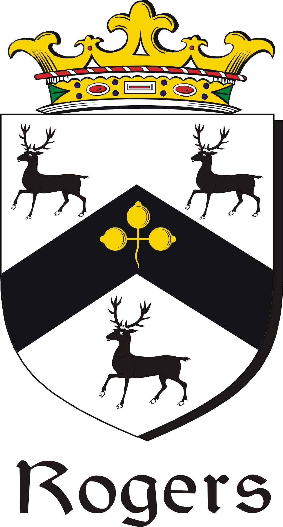 Product picture Rogers Family Crest / Irish Coat of Arms Image Download
