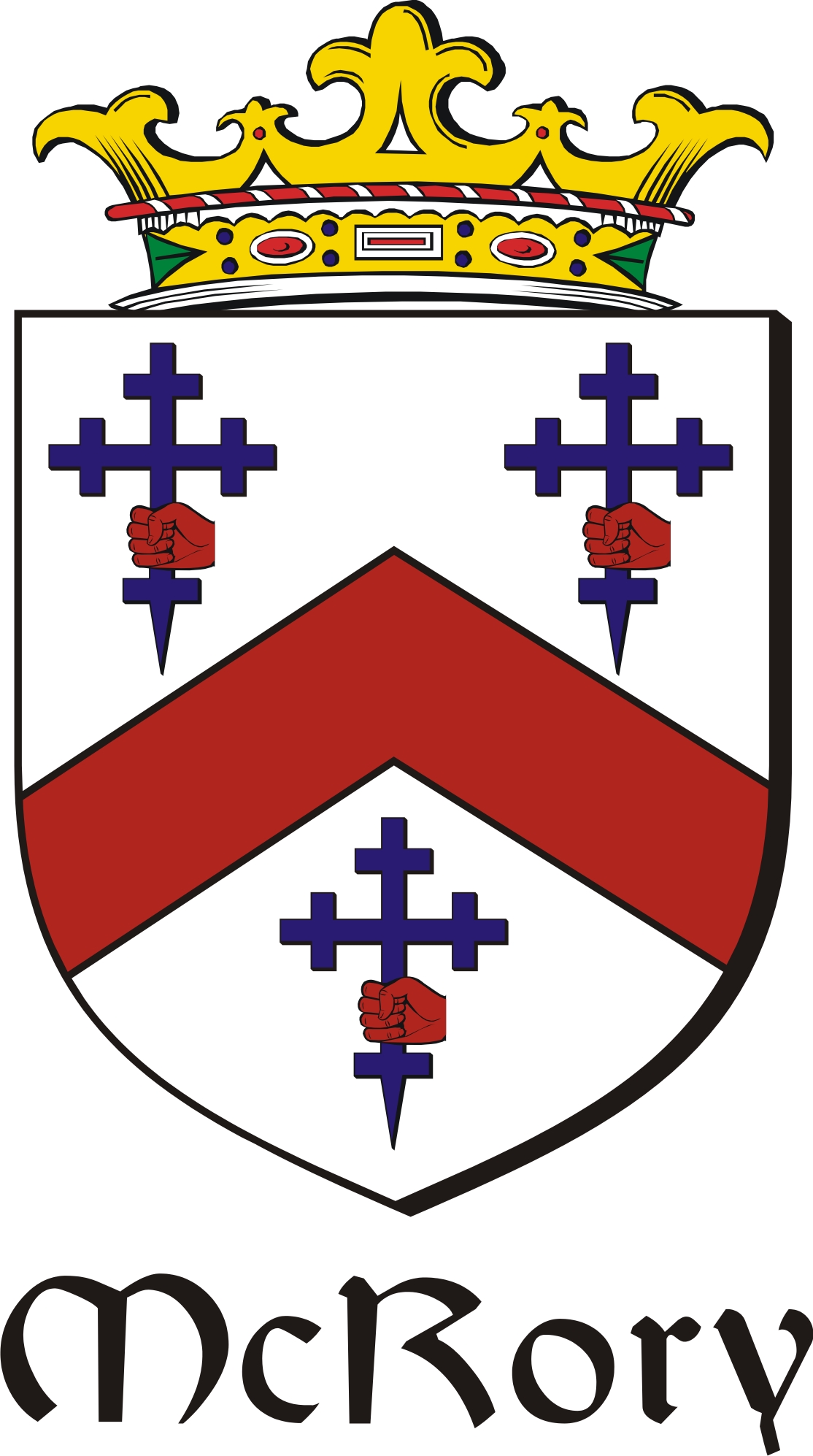 Product picture Rory-Mc Family Crest / Irish Coat of Arms Image Download