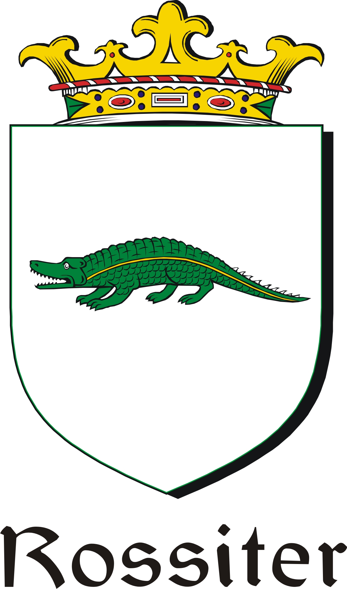 Product picture Rossiter Family Crest / Irish Coat of Arms Image Download