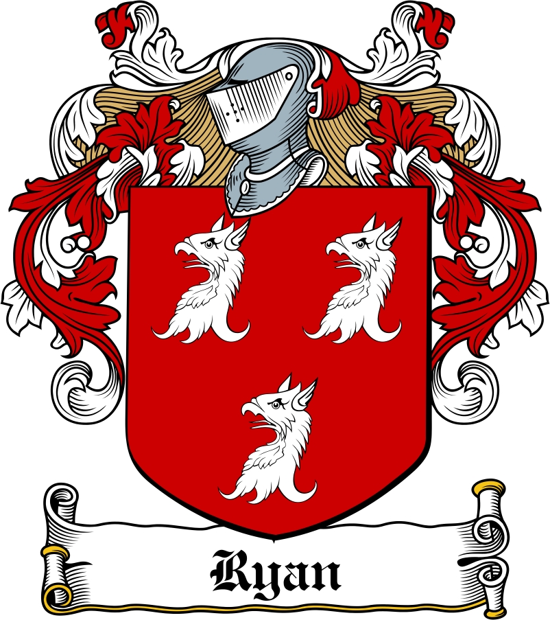 Product picture Ryan Family Crest / Irish Coat of Arms Image Download