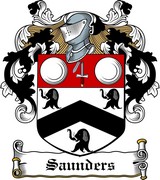 Product picture Saunders Family Crest / Irish Coat of Arms Image Download