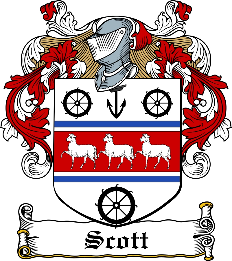 Product picture Scott Family Crest / Irish Coat of Arms Image Download