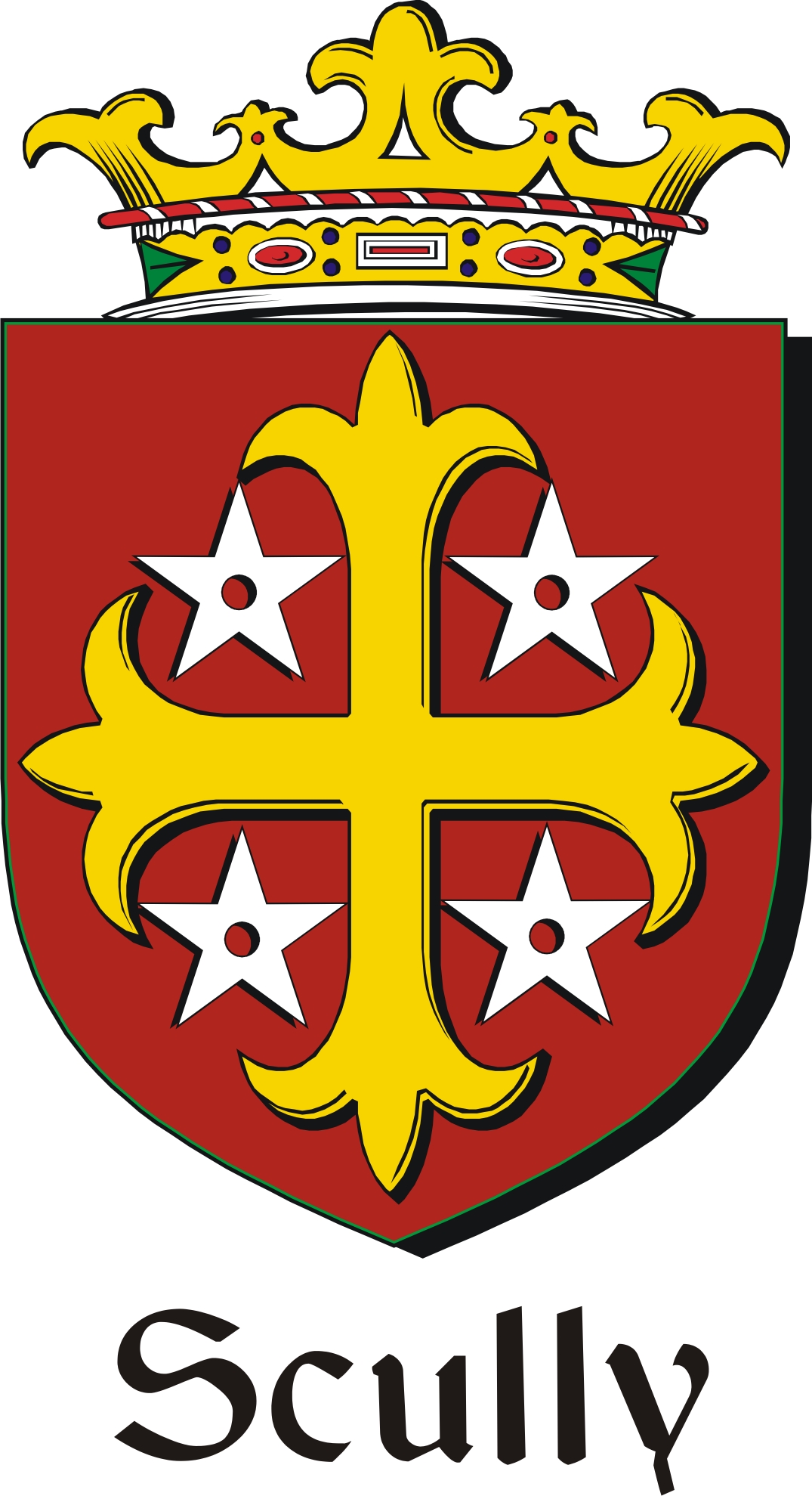 Product picture Scully Family Crest / Irish Coat of Arms Image Download