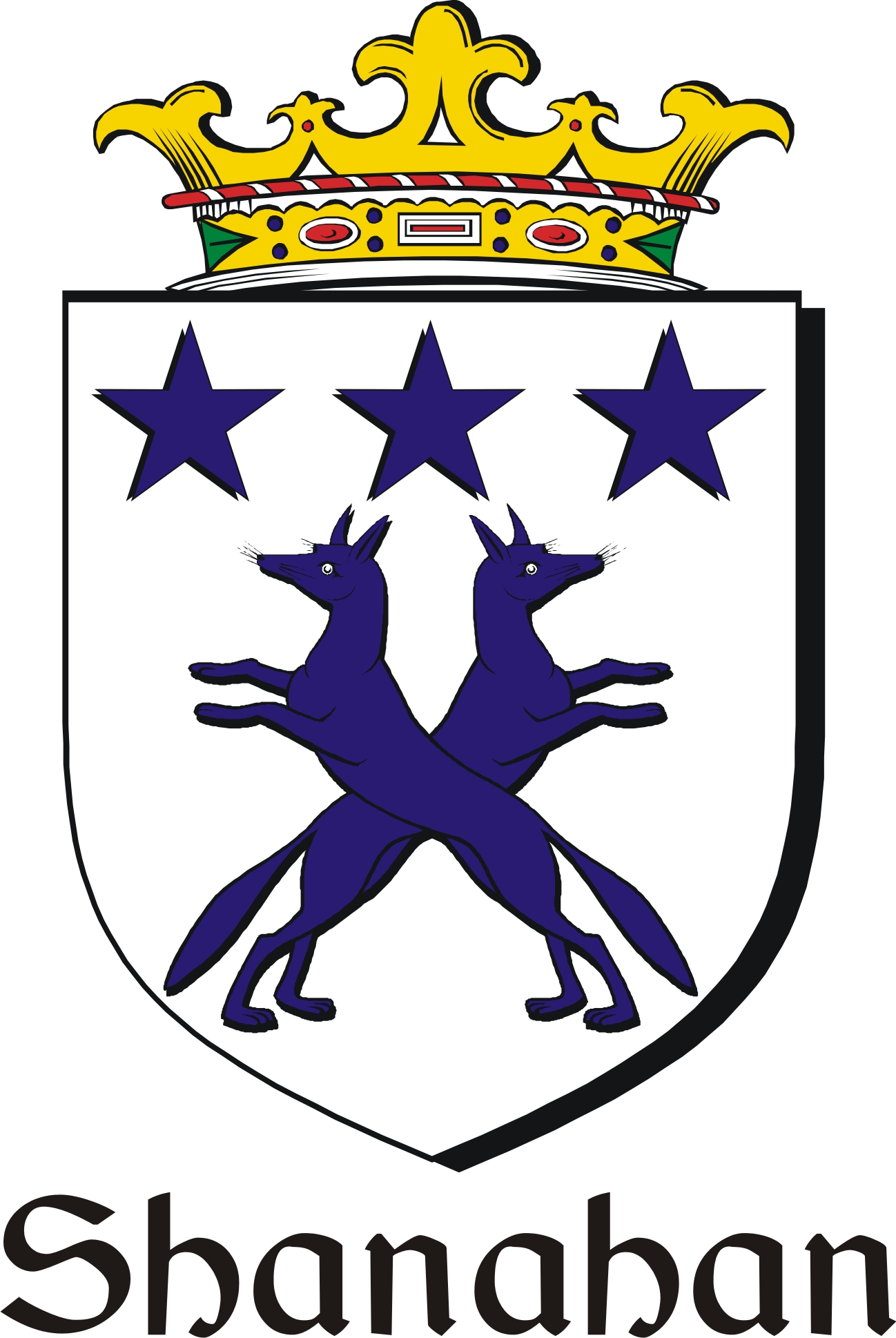 Product picture Shanahan Family Crest / Irish Coat of Arms Image Download