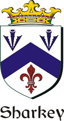 Product picture Sharkey Family Crest / Irish Coat of Arms Image Download