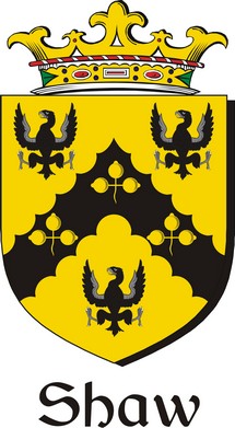Product picture Shaw Family Crest / Irish Coat of Arms Image Download
