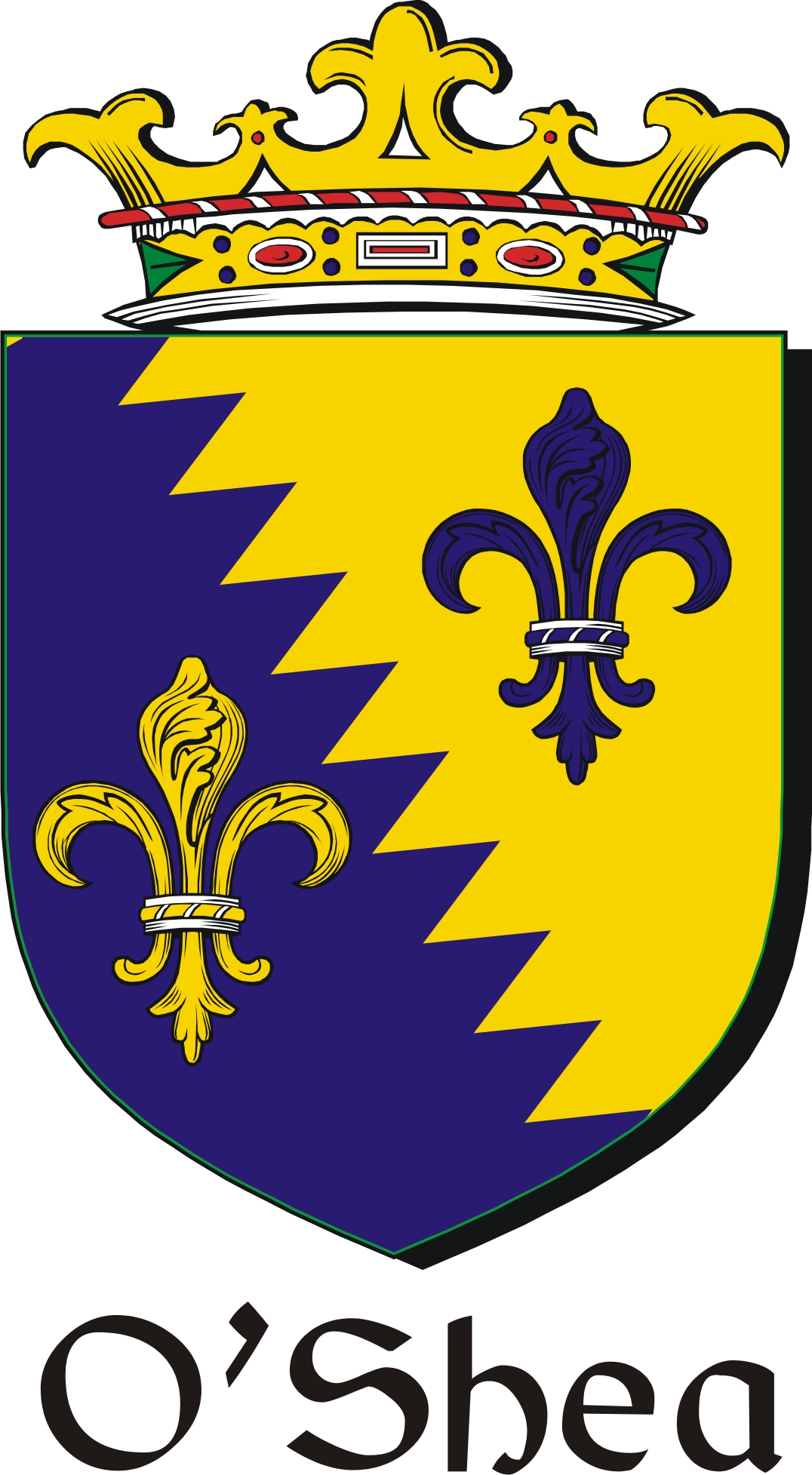 Product picture Shea-O Family Crest / Irish Coat of Arms Image Download