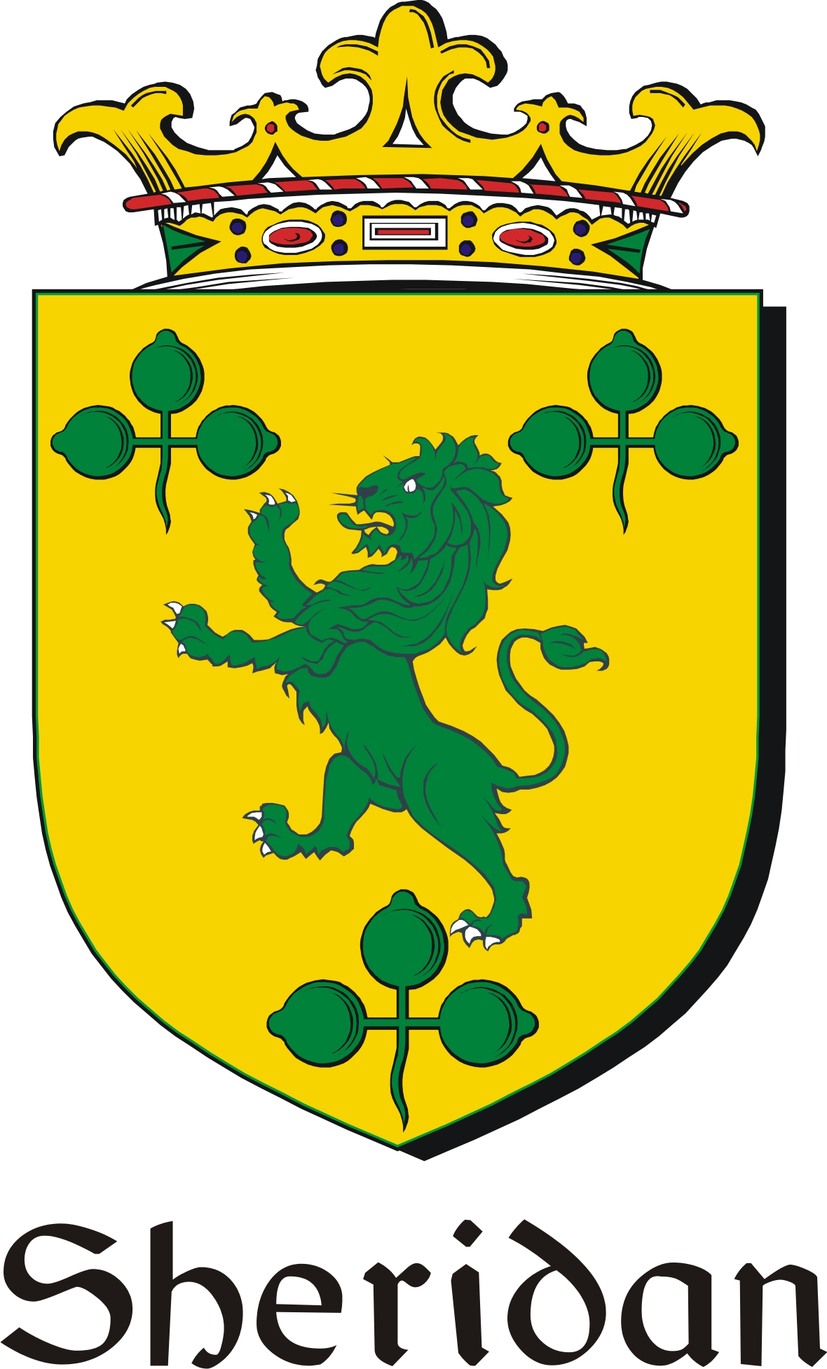 Product picture Sheridan Family Crest / Irish Coat of Arms Image Download