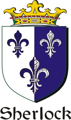 Product picture Sherlock Family Crest / Irish Coat of Arms Image Download