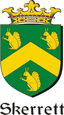 Product picture Skerrett Family Crest / Irish Coat of Arms Image Download
