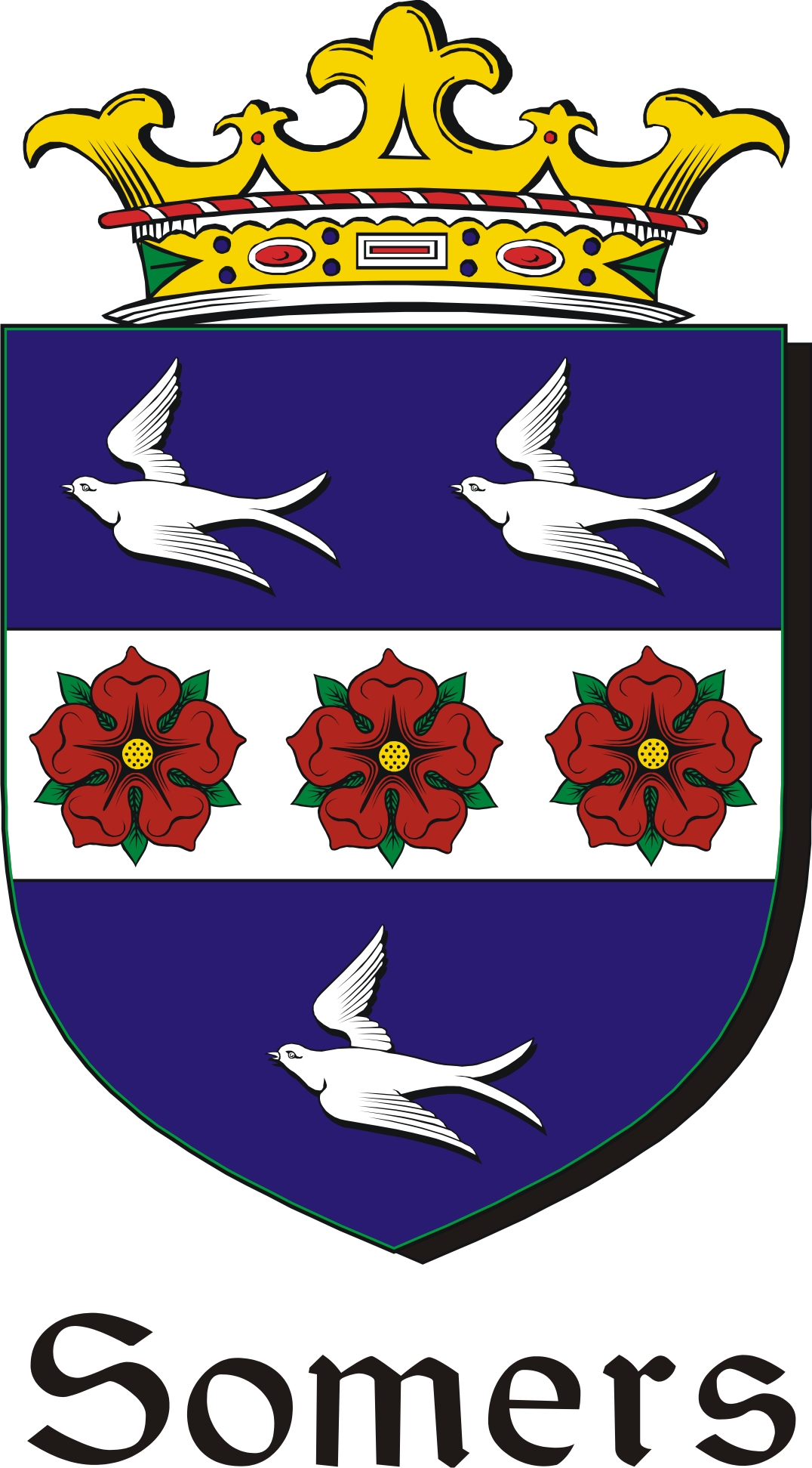 Product picture Somers Family Crest / Irish Coat of Arms Image Download