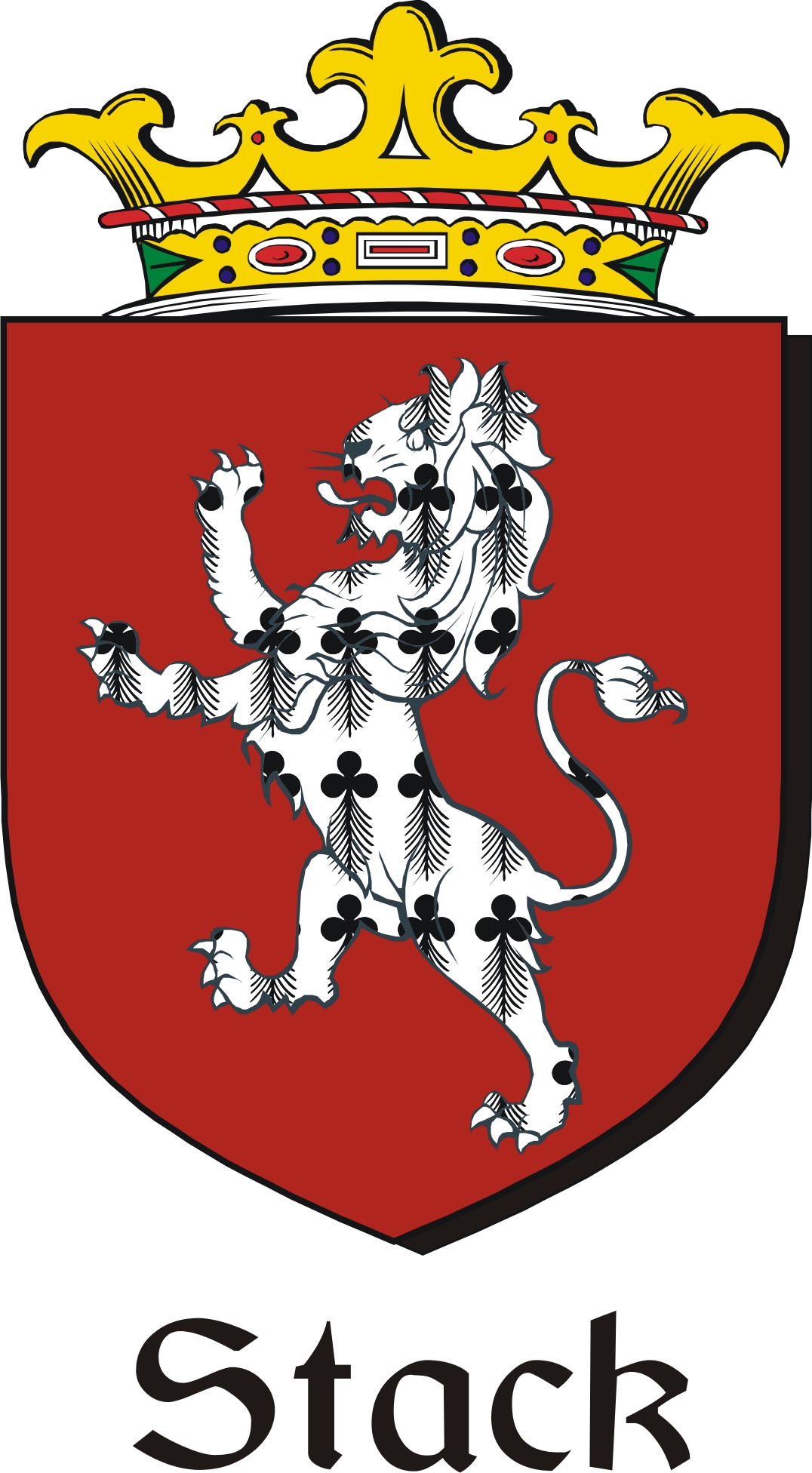 Product picture Stack Family Crest / Irish Coat of Arms Image Download