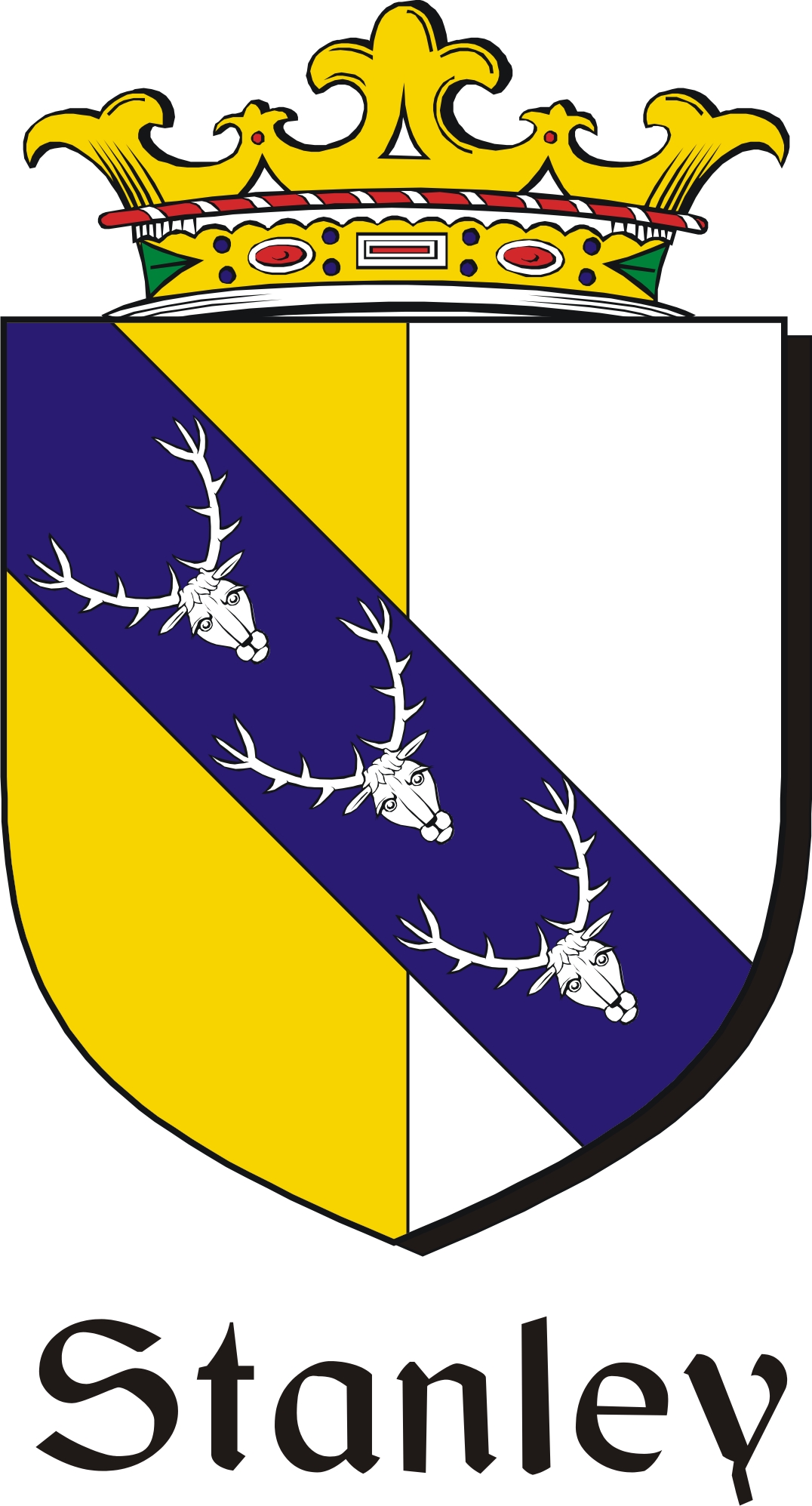 Product picture Stanley Family Crest / Irish Coat of Arms Image Download