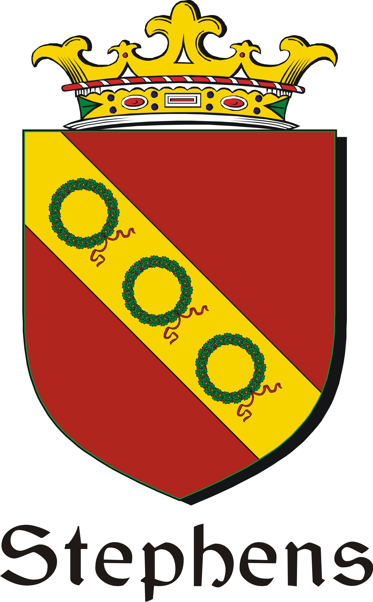Product picture Stephens Family Crest / Irish Coat of Arms Image Download