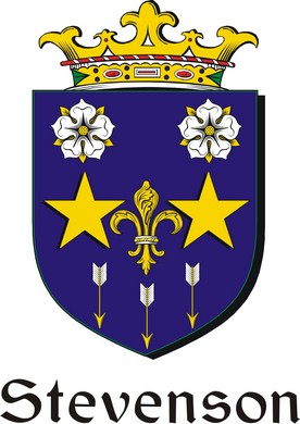 Product picture Stevenson Family Crest / Irish Coat of Arms Image Download