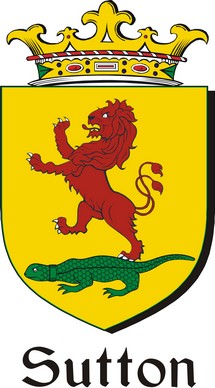 Product picture Sutton Family Crest / Irish Coat of Arms Image Download