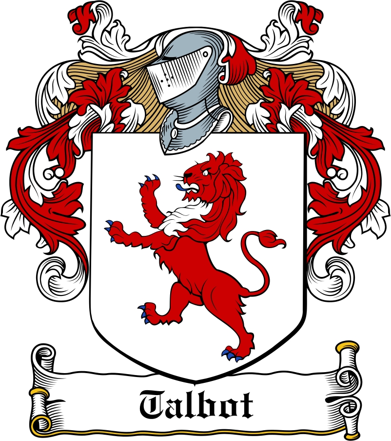 Product picture Talbot Family Crest / Irish Coat of Arms Image Download