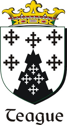 Product picture Teague Family Crest / Irish Coat of Arms Image Download