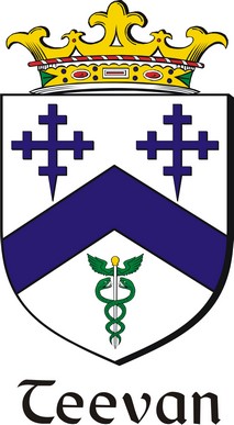 Product picture Teevan Family Crest / Irish Coat of Arms Image Download