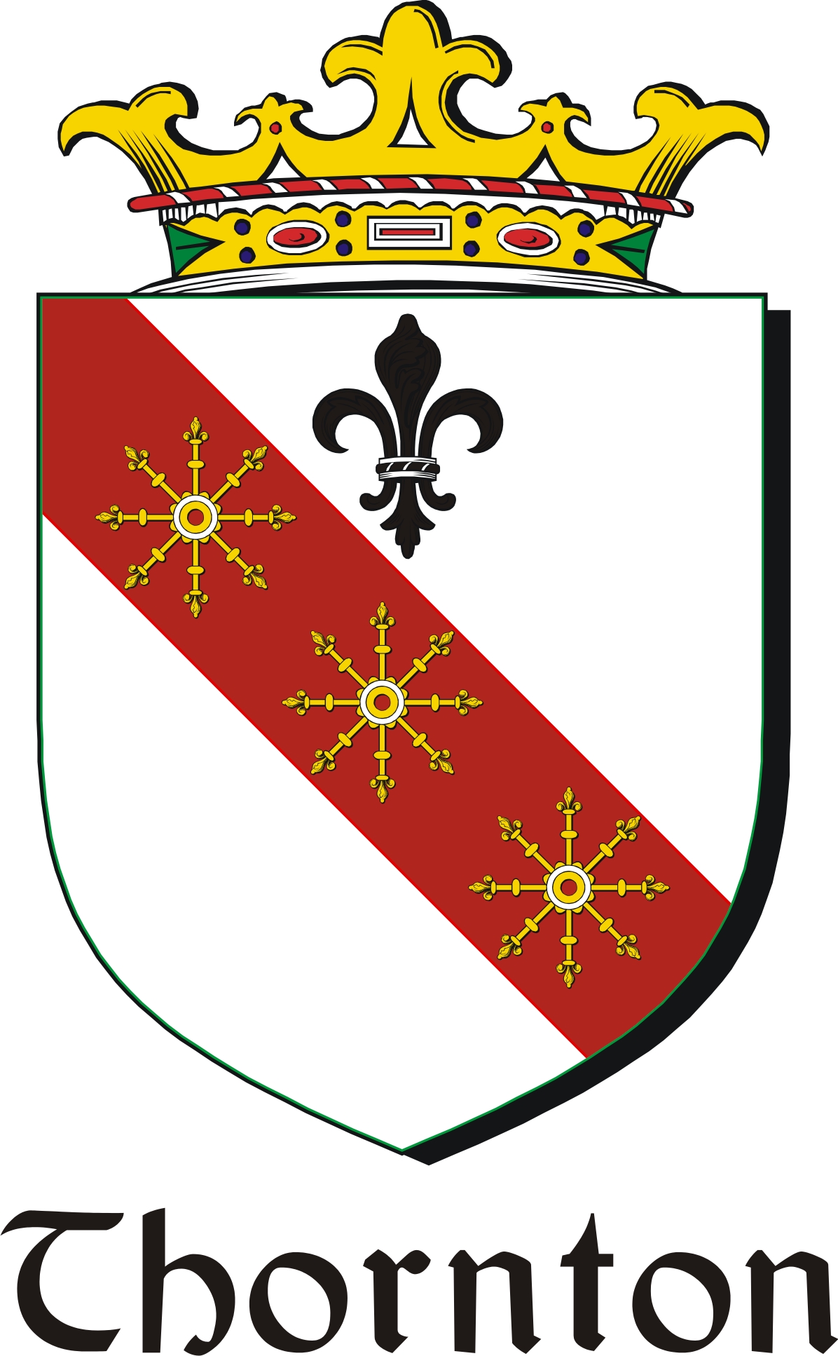 Product picture Thornton Family Crest / Irish Coat of Arms Image Download